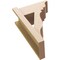Ekena Millwork 8-in W x 16-in D x 24-in H Funston Trad Rough Cedar Woodgrain TimberThane Outlooker, Primed Tan OUTUR080X16X24FST04RCPR - alternate 6